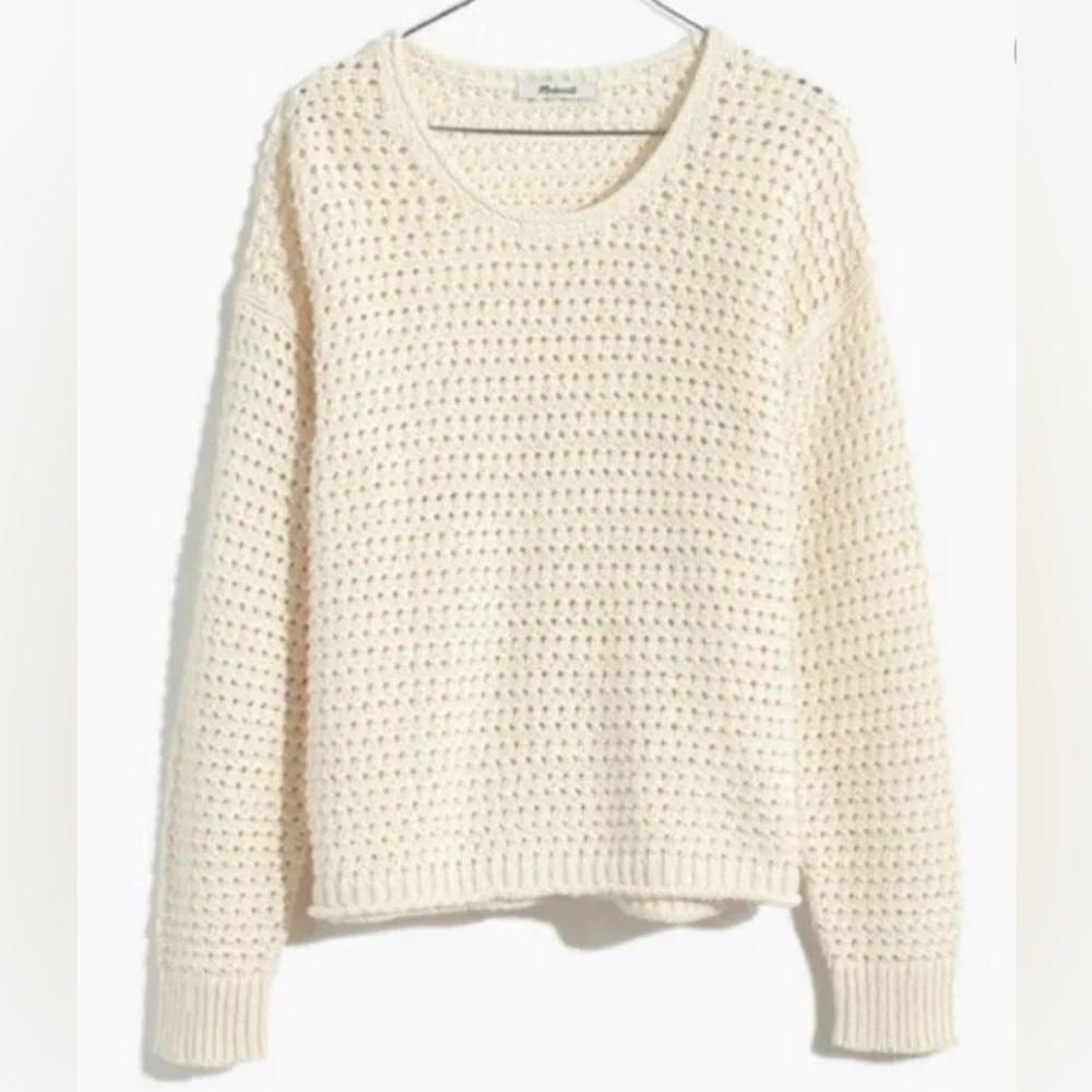 Madewell Cream Crew Neck Sweater